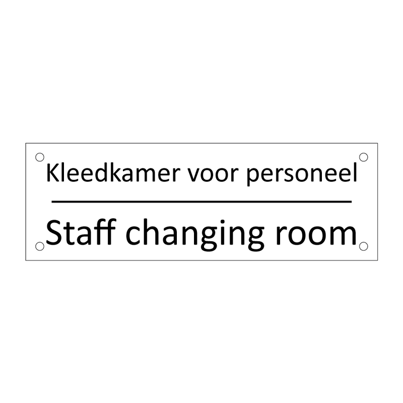 Kleedkamer voor personeel - Staff changing room & Kleedkamer voor personeel - Staff changing room