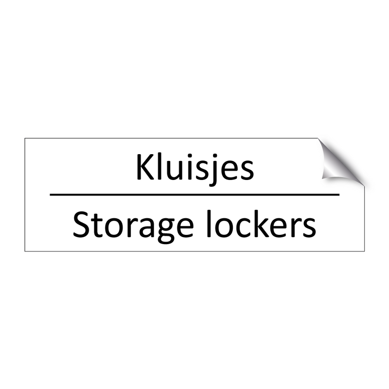 Kluisjes - Storage lockers & Kluisjes - Storage lockers & Kluisjes - Storage lockers