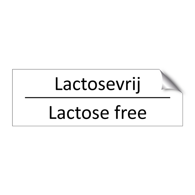 Lactosevrij - Lactose free & Lactosevrij - Lactose free & Lactosevrij - Lactose free