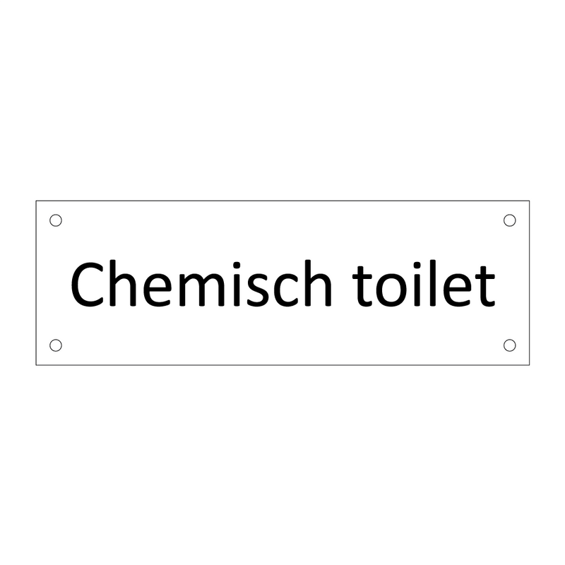 Chemisch toilet & Chemisch toilet & Chemisch toilet