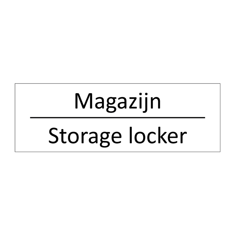 Magazijn - Storage locker & Magazijn - Storage locker & Magazijn - Storage locker