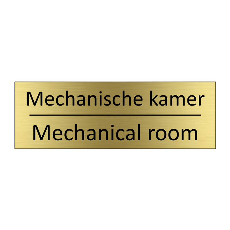 Mechanische kamer - Mechanical room & Mechanische kamer - Mechanical room