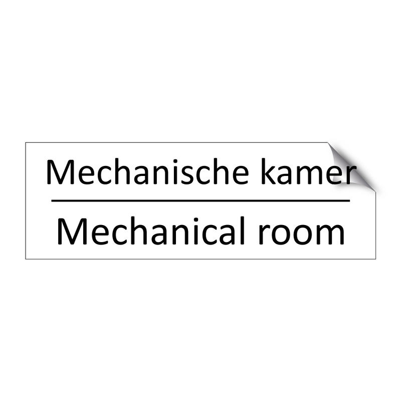 Mechanische kamer - Mechanical room & Mechanische kamer - Mechanical room