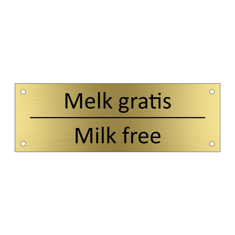 Melk gratis - Milk free & Melk gratis - Milk free & Melk gratis - Milk free