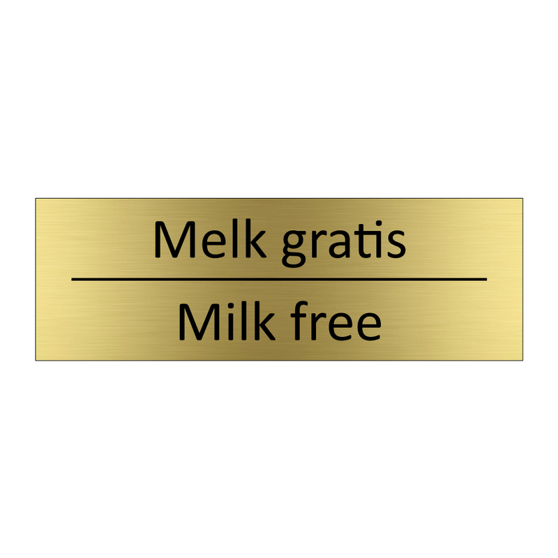 Melk gratis - Milk free & Melk gratis - Milk free & Melk gratis - Milk free