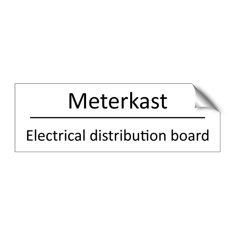 Meterkast - Electrical distribution board & Meterkast - Electrical distribution board