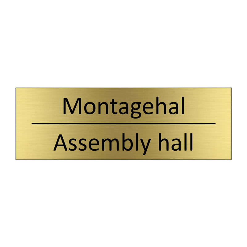 Montagehal - Assembly hall & Montagehal - Assembly hall & Montagehal - Assembly hall