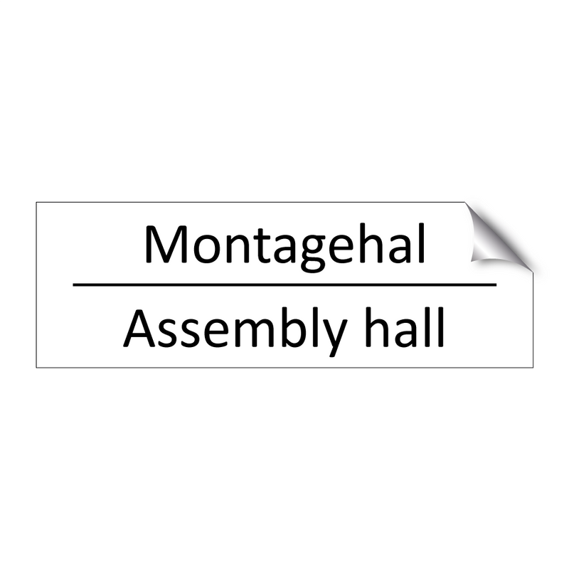 Montagehal - Assembly hall & Montagehal - Assembly hall & Montagehal - Assembly hall