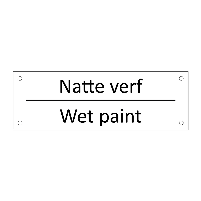 Natte verf - Wet paint & Natte verf - Wet paint & Natte verf - Wet paint