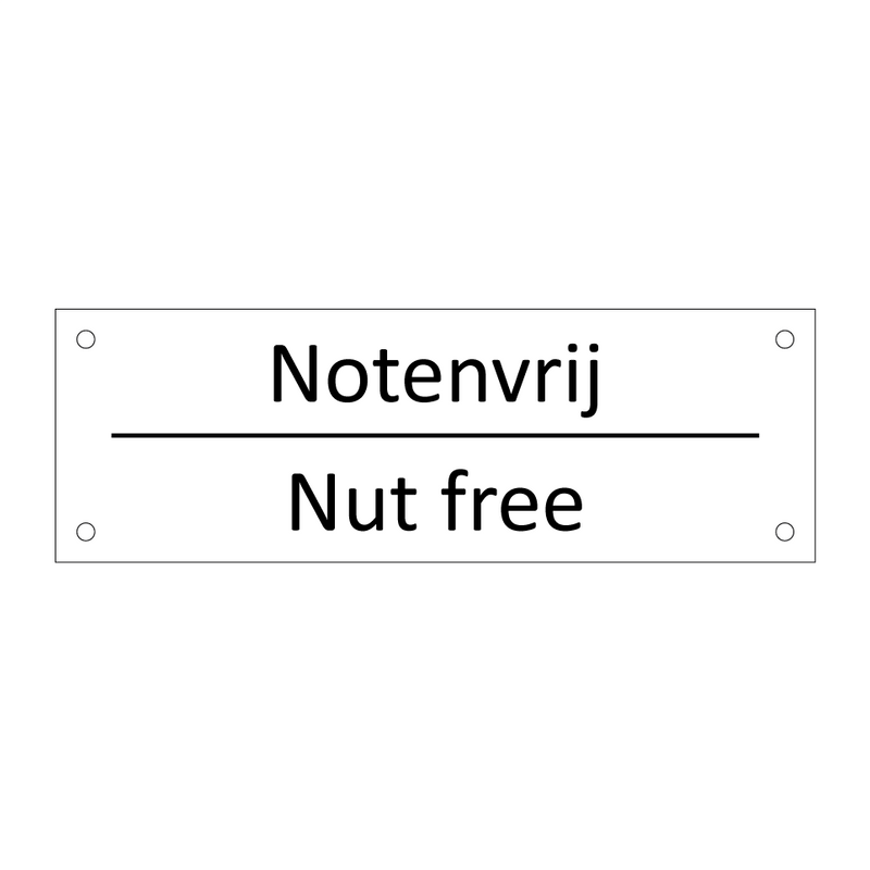 Notenvrij - Nut free & Notenvrij - Nut free & Notenvrij - Nut free