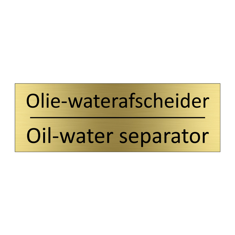 Olie-waterafscheider - Oil-water separator & Olie-waterafscheider - Oil-water separator