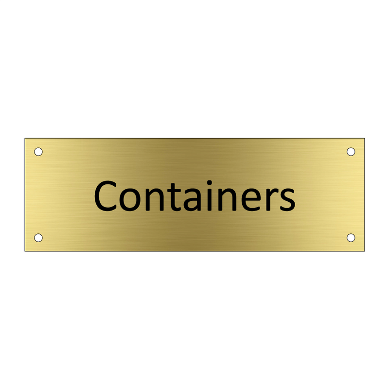 Containers & Containers & Containers