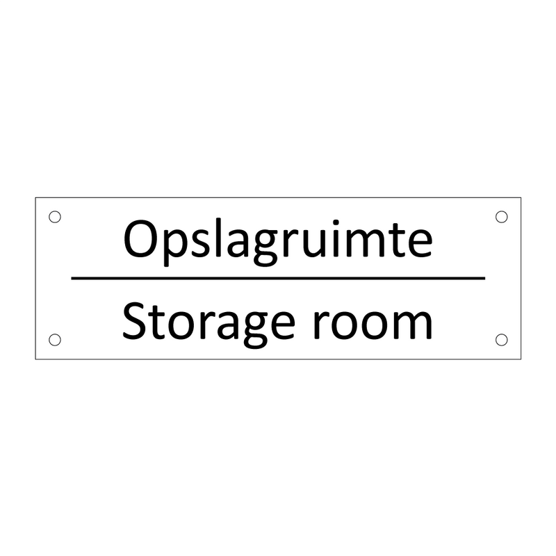 Opslagruimte - Storage room & Opslagruimte - Storage room & Opslagruimte - Storage room