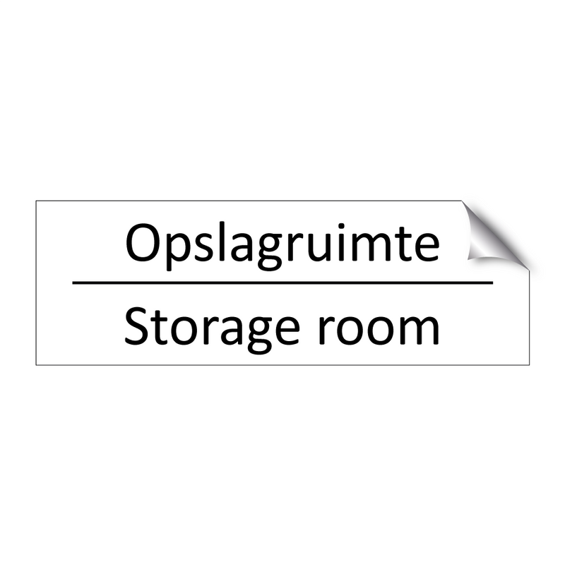 Opslagruimte - Storage room & Opslagruimte - Storage room & Opslagruimte - Storage room