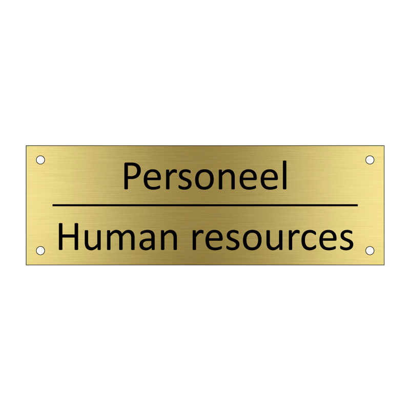 Personeel - Human resources & Personeel - Human resources & Personeel - Human resources