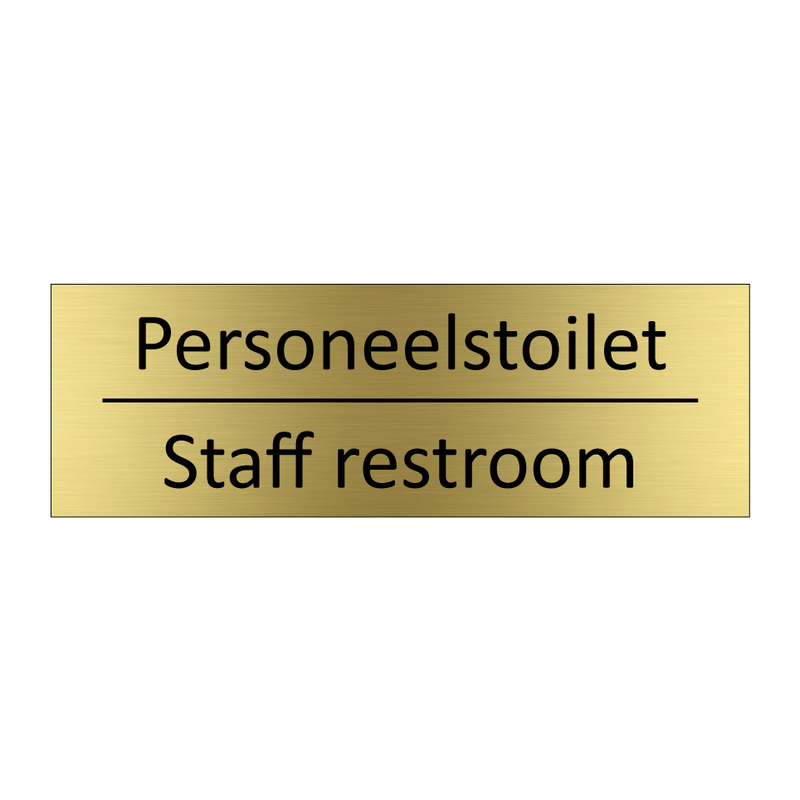 Personeelstoilet - Staff restroom & Personeelstoilet - Staff restroom