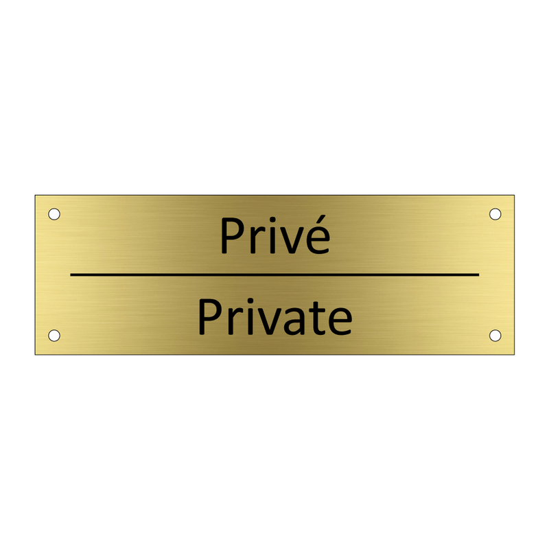 Privé - Private & Privé - Private & Privé - Private