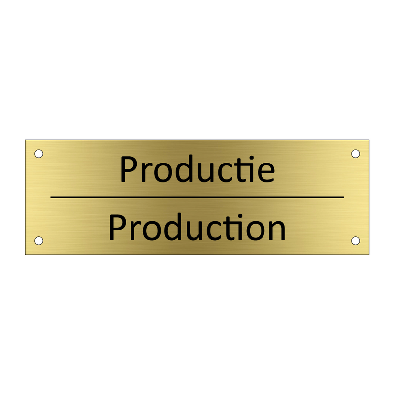 Productie - Production & Productie - Production & Productie - Production