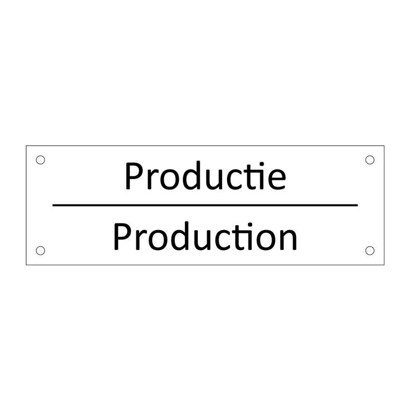 Productie - Production & Productie - Production & Productie - Production