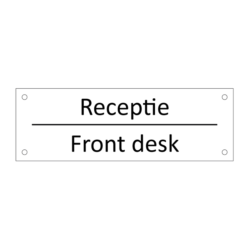 Receptie - Front desk & Receptie - Front desk & Receptie - Front desk