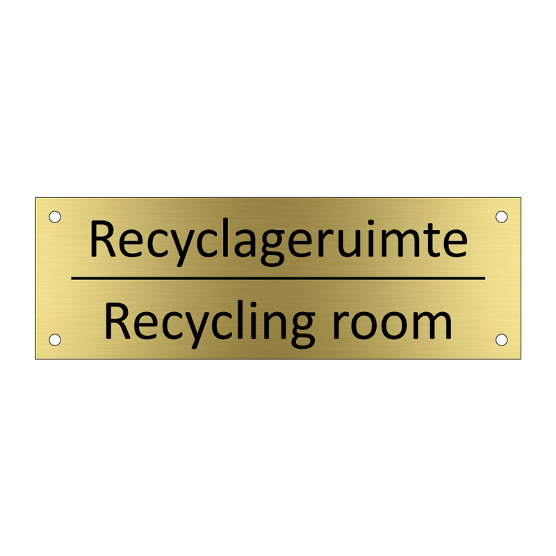 Recyclageruimte - Recycling room & Recyclageruimte - Recycling room