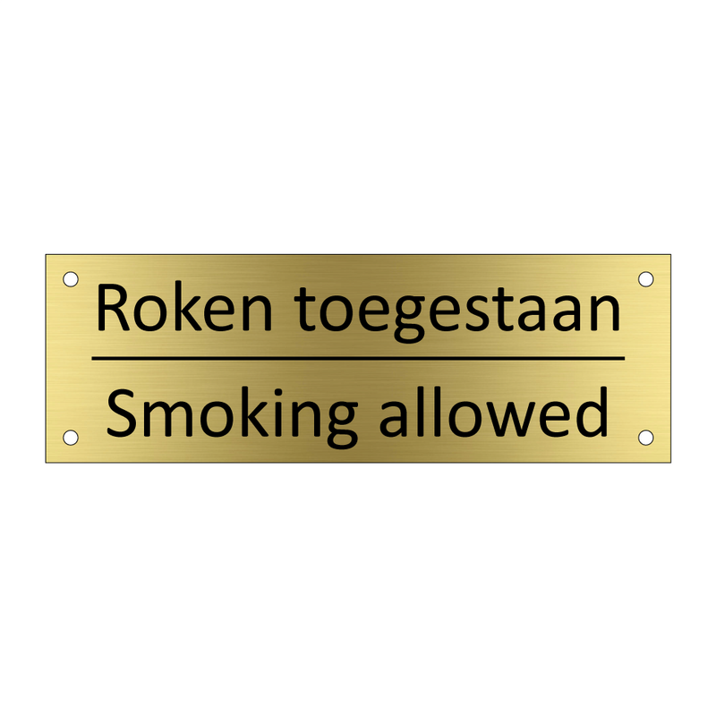 Roken toegestaan - Smoking allowed & Roken toegestaan - Smoking allowed