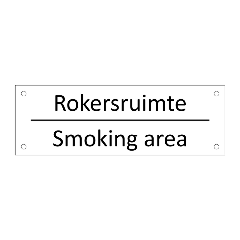 Rokersruimte - Smoking area & Rokersruimte - Smoking area & Rokersruimte - Smoking area