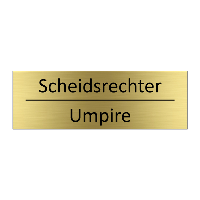 Scheidsrechter - Umpire & Scheidsrechter - Umpire & Scheidsrechter - Umpire