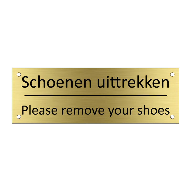 Schoenen uittrekken - Please remove your shoes & Schoenen uittrekken - Please remove your shoes