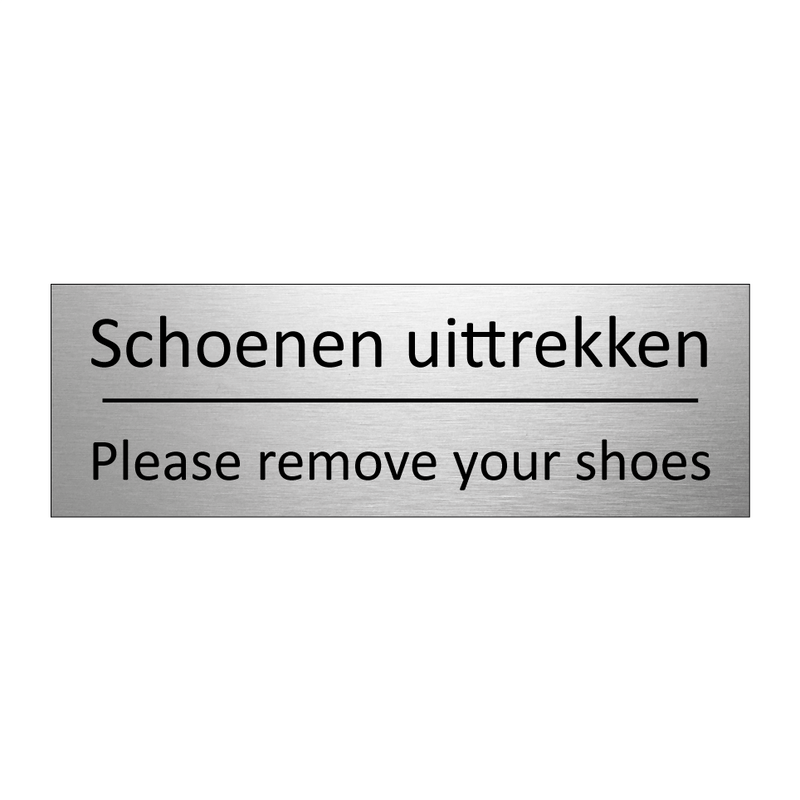 Schoenen uittrekken - Please remove your shoes & Schoenen uittrekken - Please remove your shoes