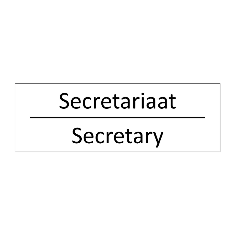 Secretariaat - Secretary & Secretariaat - Secretary & Secretariaat - Secretary