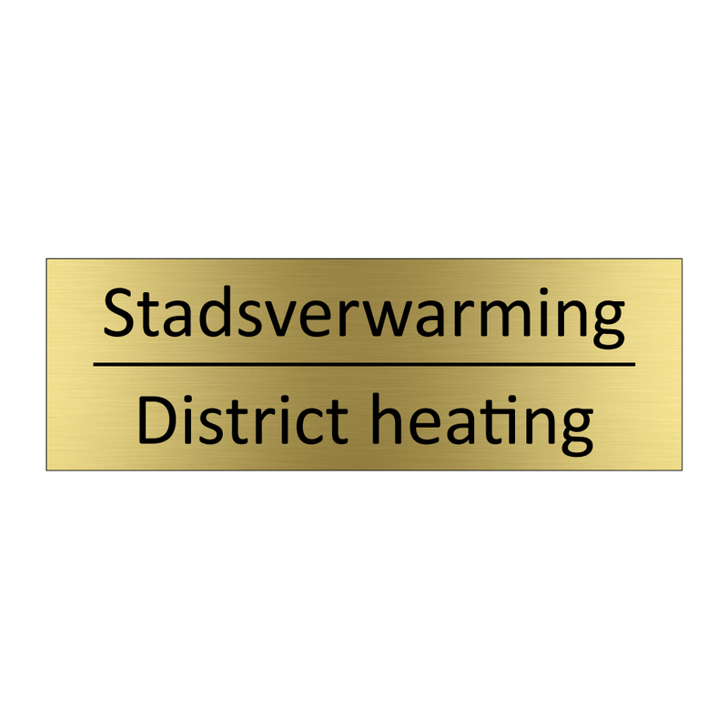 Stadsverwarming - District heating & Stadsverwarming - District heating