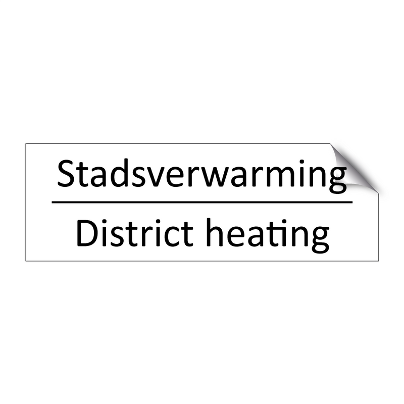 Stadsverwarming - District heating & Stadsverwarming - District heating