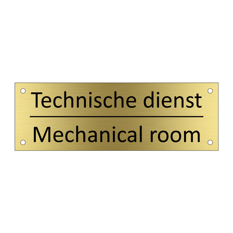 Technische dienst - Mechanical room & Technische dienst - Mechanical room