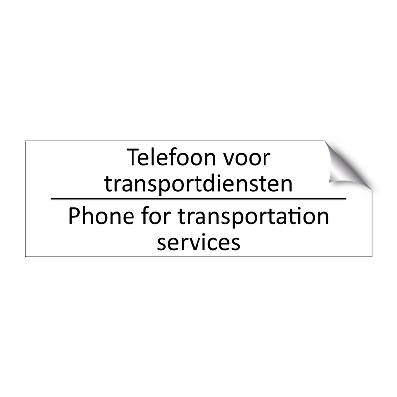 Telefoon voor transportdiensten - Phone for transportation services