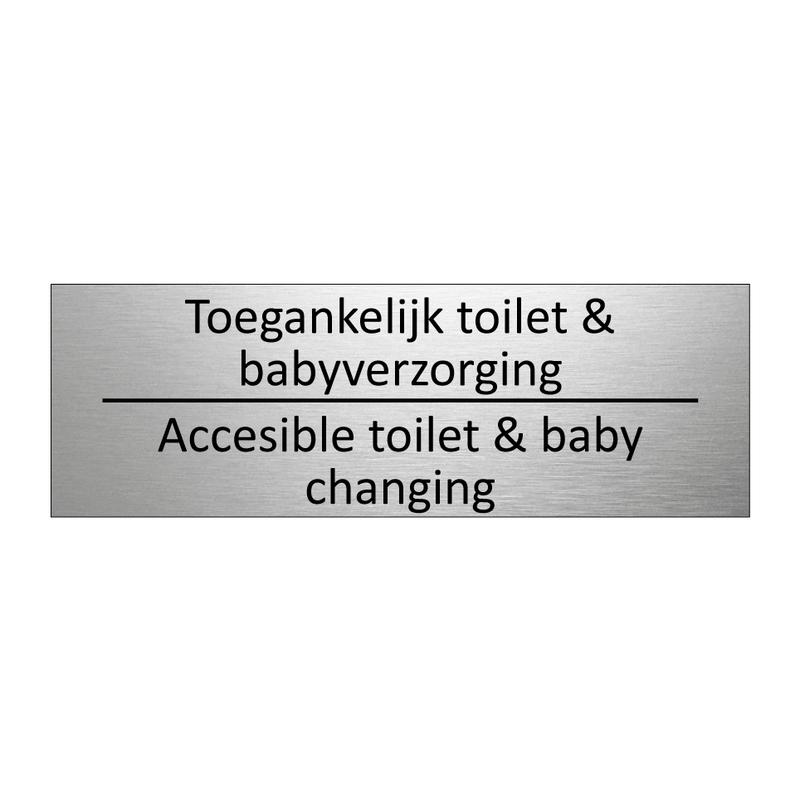 Toegankelijk toilet & babyverzorging - Accesible toilet & baby changing