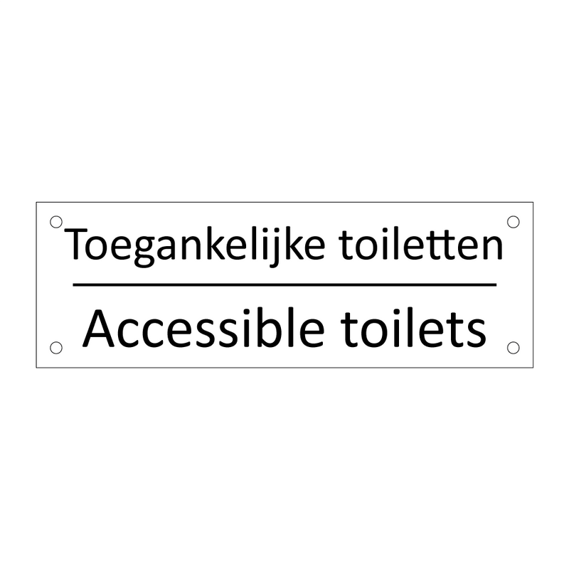 Toegankelijke toiletten - Accessible toilets & Toegankelijke toiletten - Accessible toilets