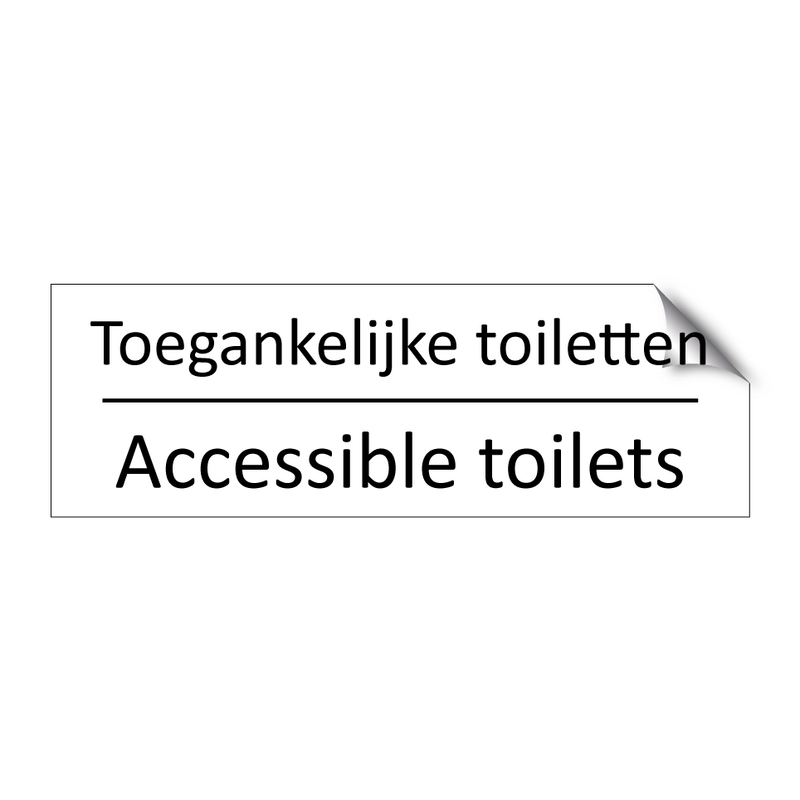 Toegankelijke toiletten - Accessible toilets & Toegankelijke toiletten - Accessible toilets