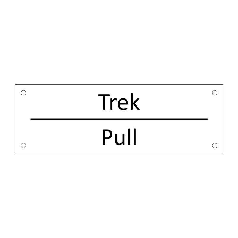 Trek - Pull & Trek - Pull & Trek - Pull