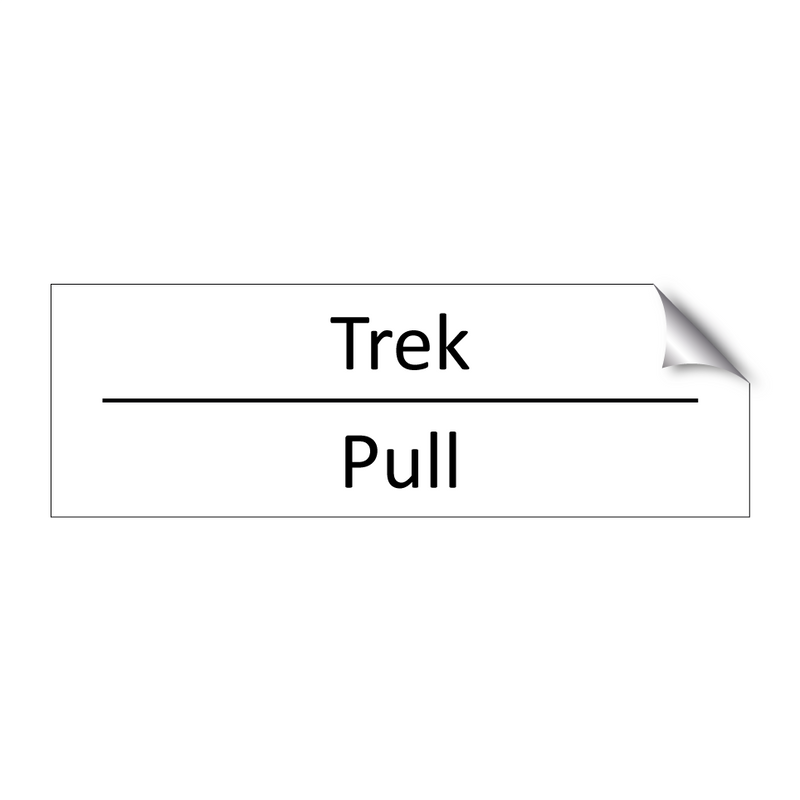 Trek - Pull & Trek - Pull & Trek - Pull