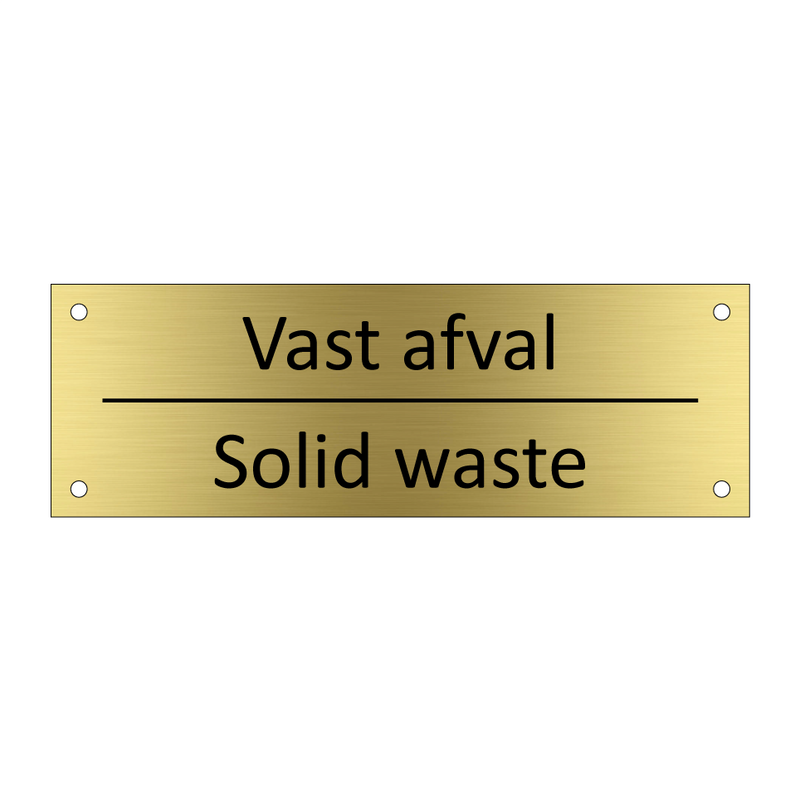 Vast afval - Solid waste & Vast afval - Solid waste & Vast afval - Solid waste