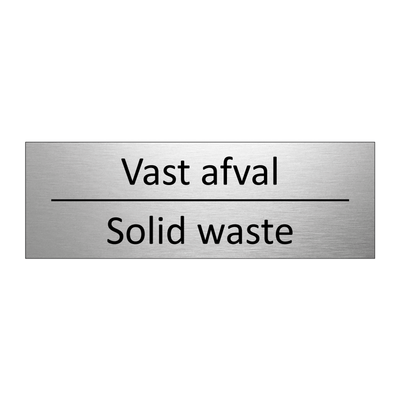 Vast afval - Solid waste & Vast afval - Solid waste & Vast afval - Solid waste