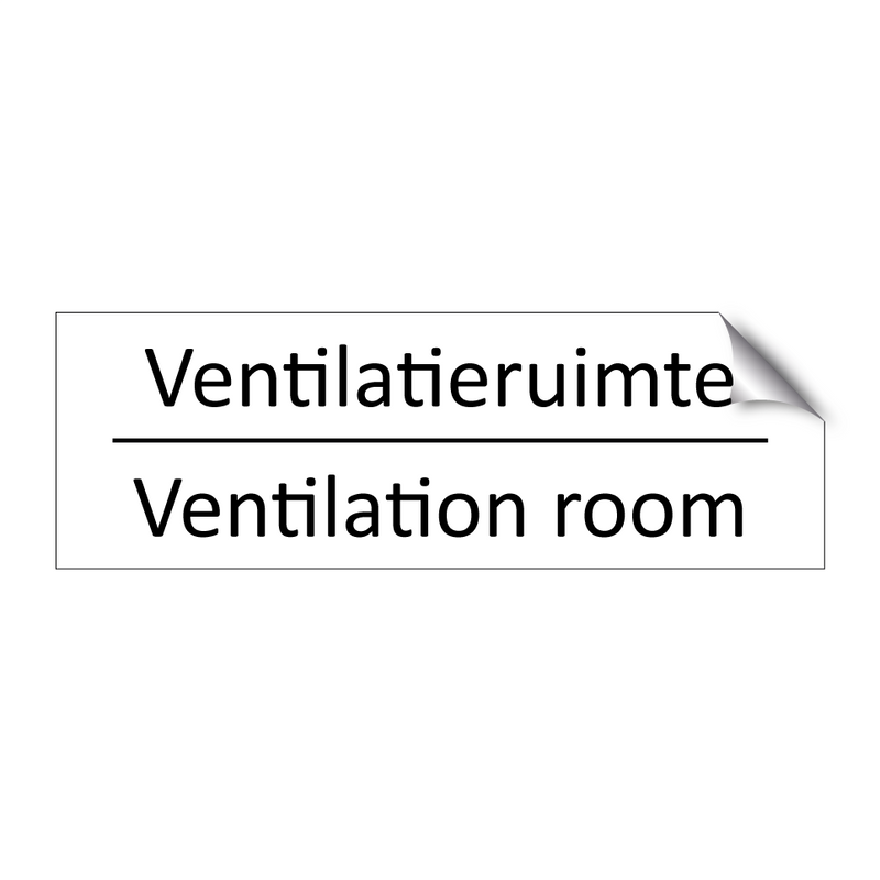 Ventilatieruimte - Ventilation room & Ventilatieruimte - Ventilation room