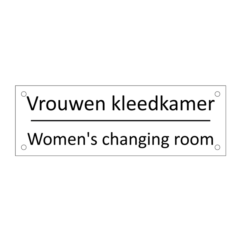 Vrouwen kleedkamer - Women's changing room & Vrouwen kleedkamer - Women's changing room