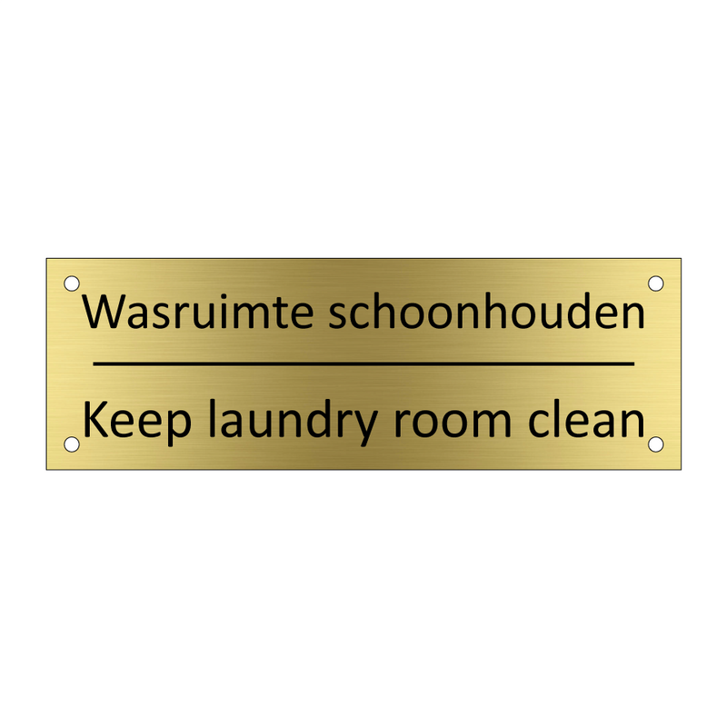 Wasruimte schoonhouden - Keep laundry room clean & Wasruimte schoonhouden - Keep laundry room clean