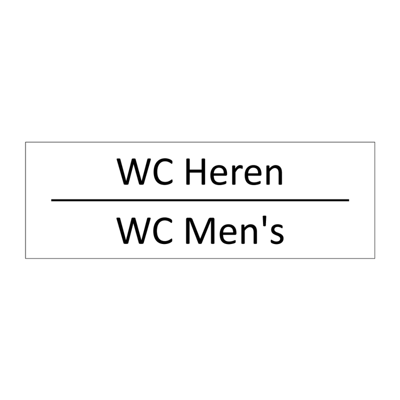 WC Heren - WC Men's & WC Heren - WC Men's & WC Heren - WC Men's & WC Heren - WC Men's