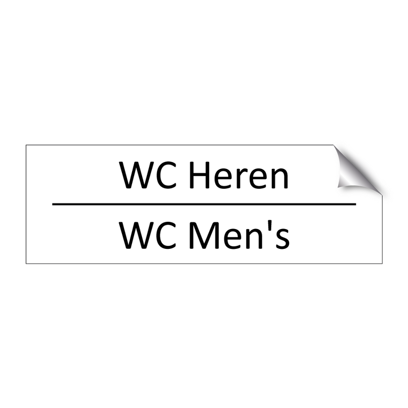 WC Heren - WC Men's & WC Heren - WC Men's & WC Heren - WC Men's