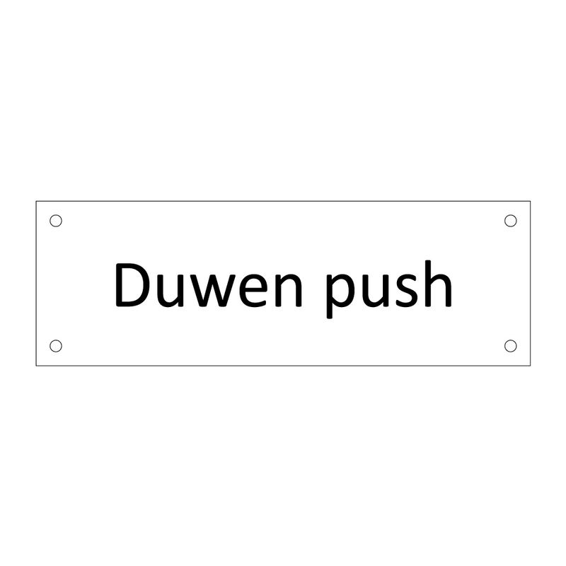 Duwen push & Duwen push & Duwen push