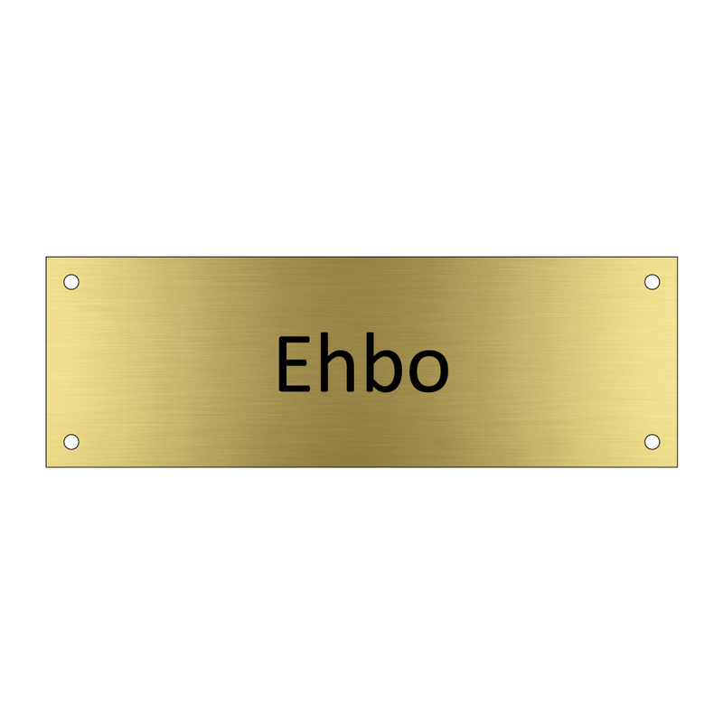 Ehbo & Ehbo & Ehbo