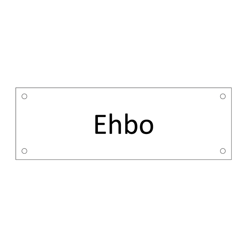 Ehbo & Ehbo & Ehbo